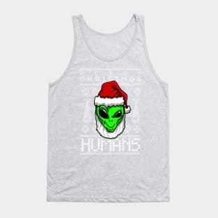 Alien Ugly Christmas Holiday Season Tank Top